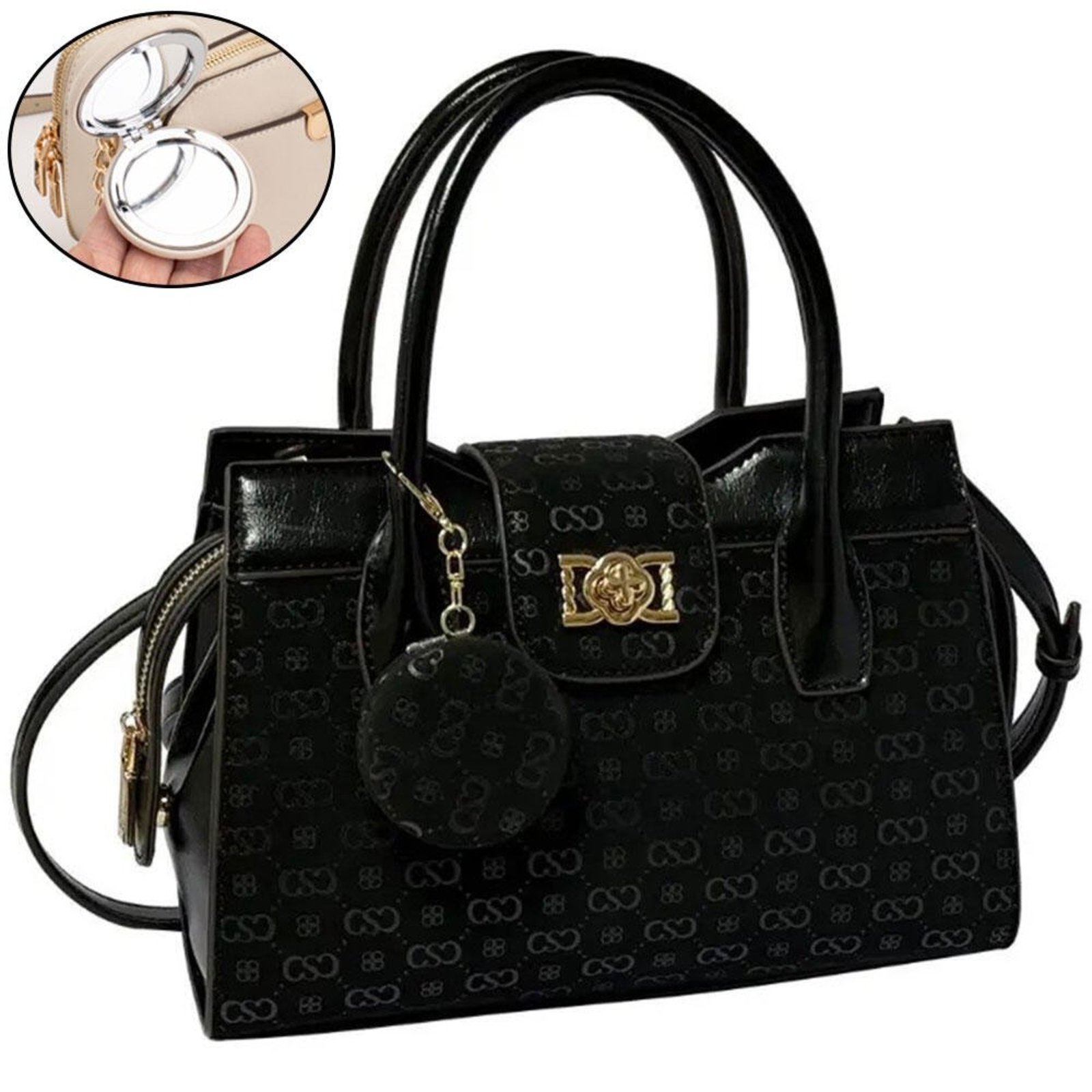 Bolsa Feminina Chenson Cg85434 1825434 Preto