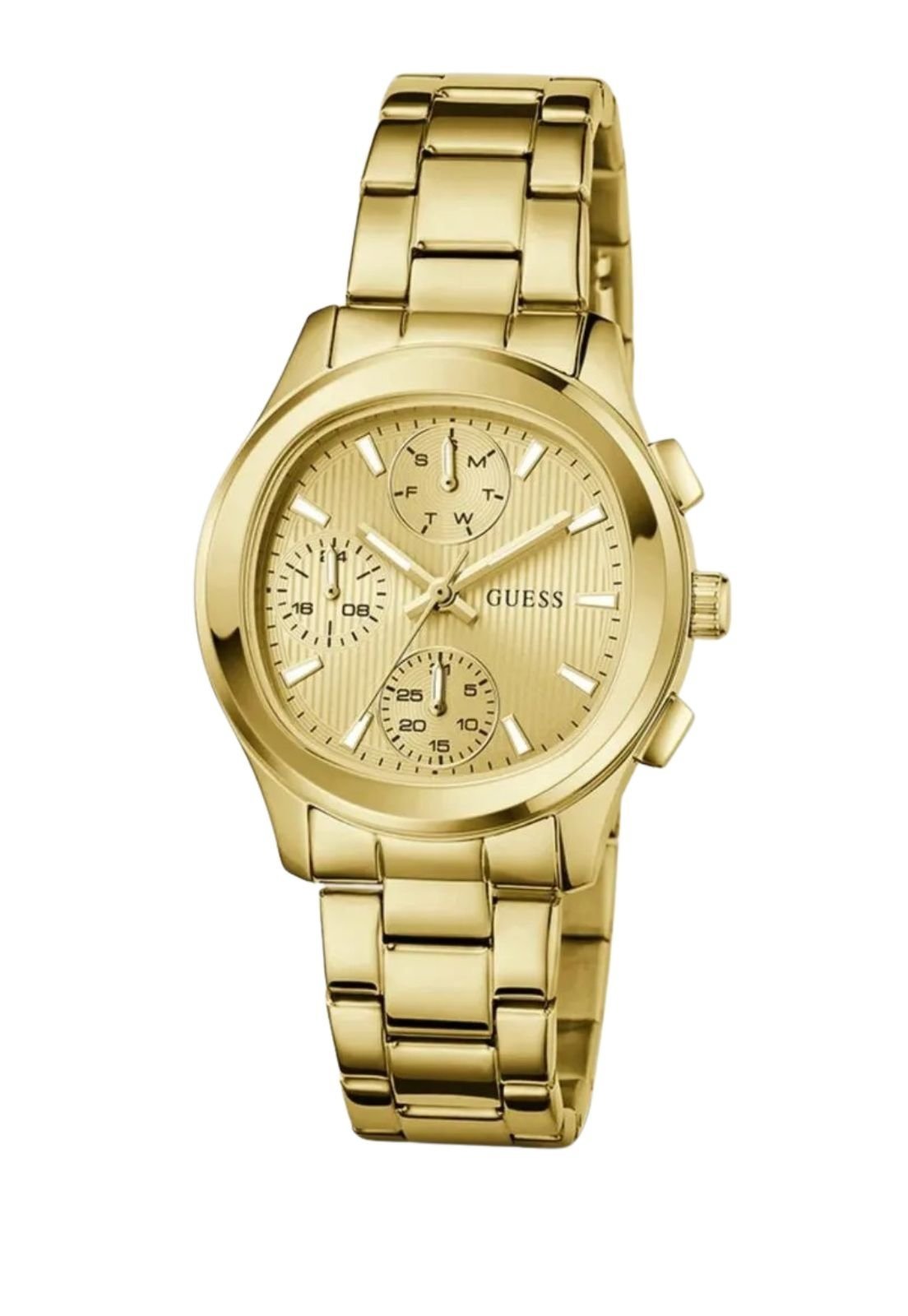 Relógio Multifunção Aço Dourado Guess