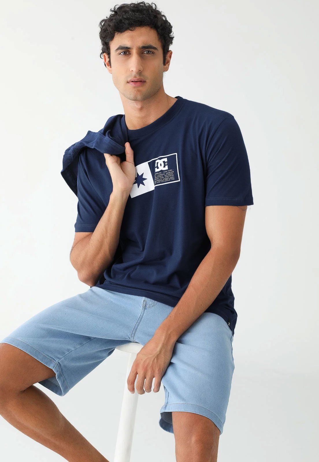 Camiseta DC Shoes Flag Box Azul