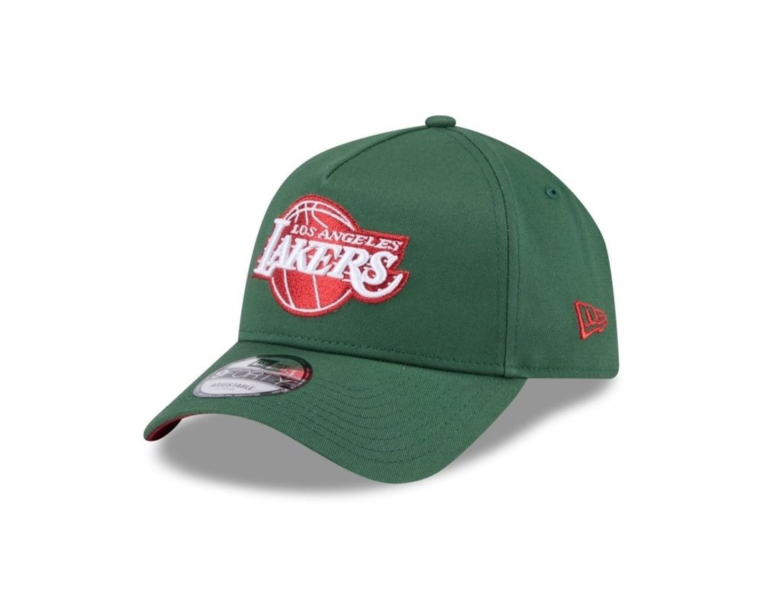 Bone New Era 9FORTY A-FRAME SNAPBACK Los Angeles Lakers NBA Verde