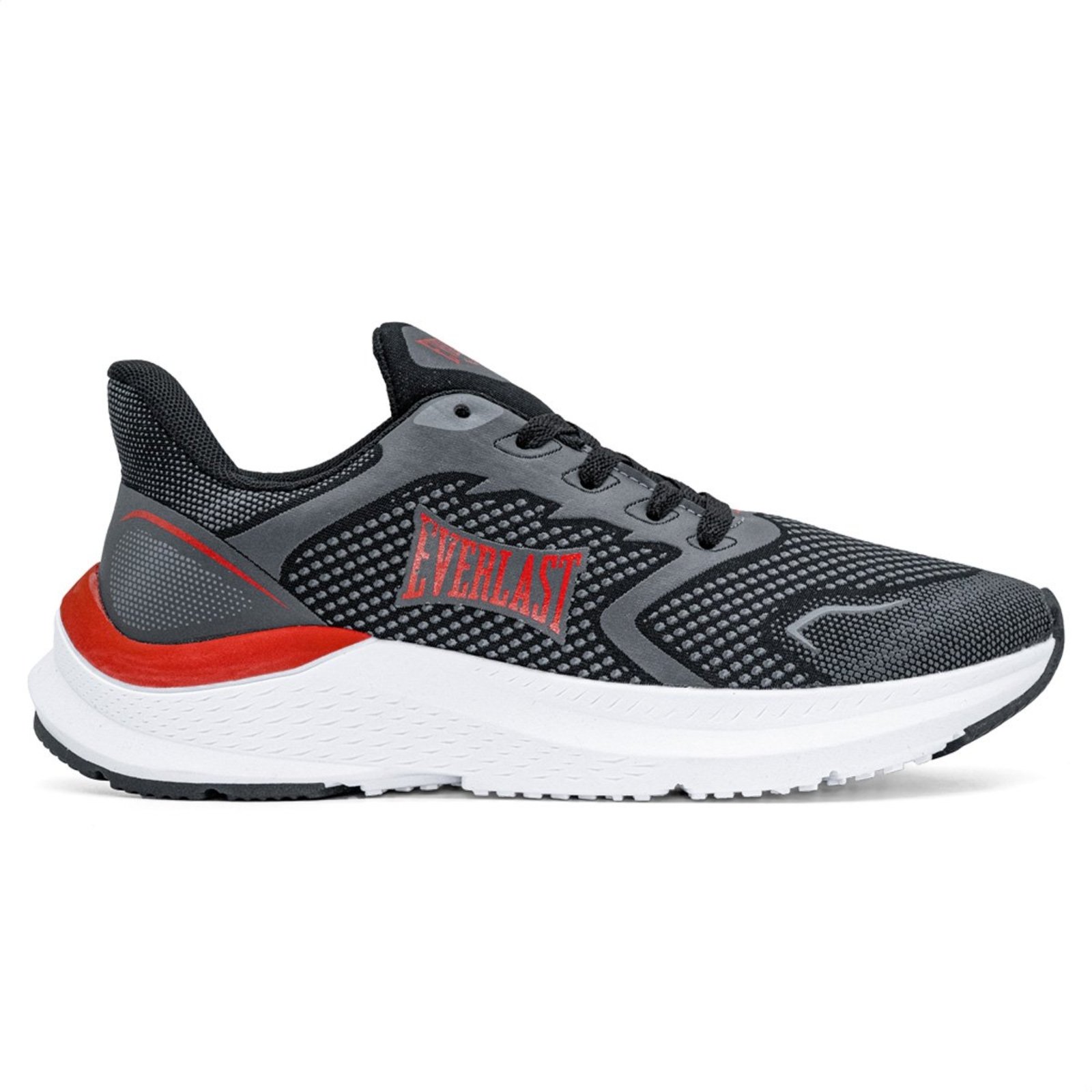 Tênis Everlast Light Unissex Preto Vermelho