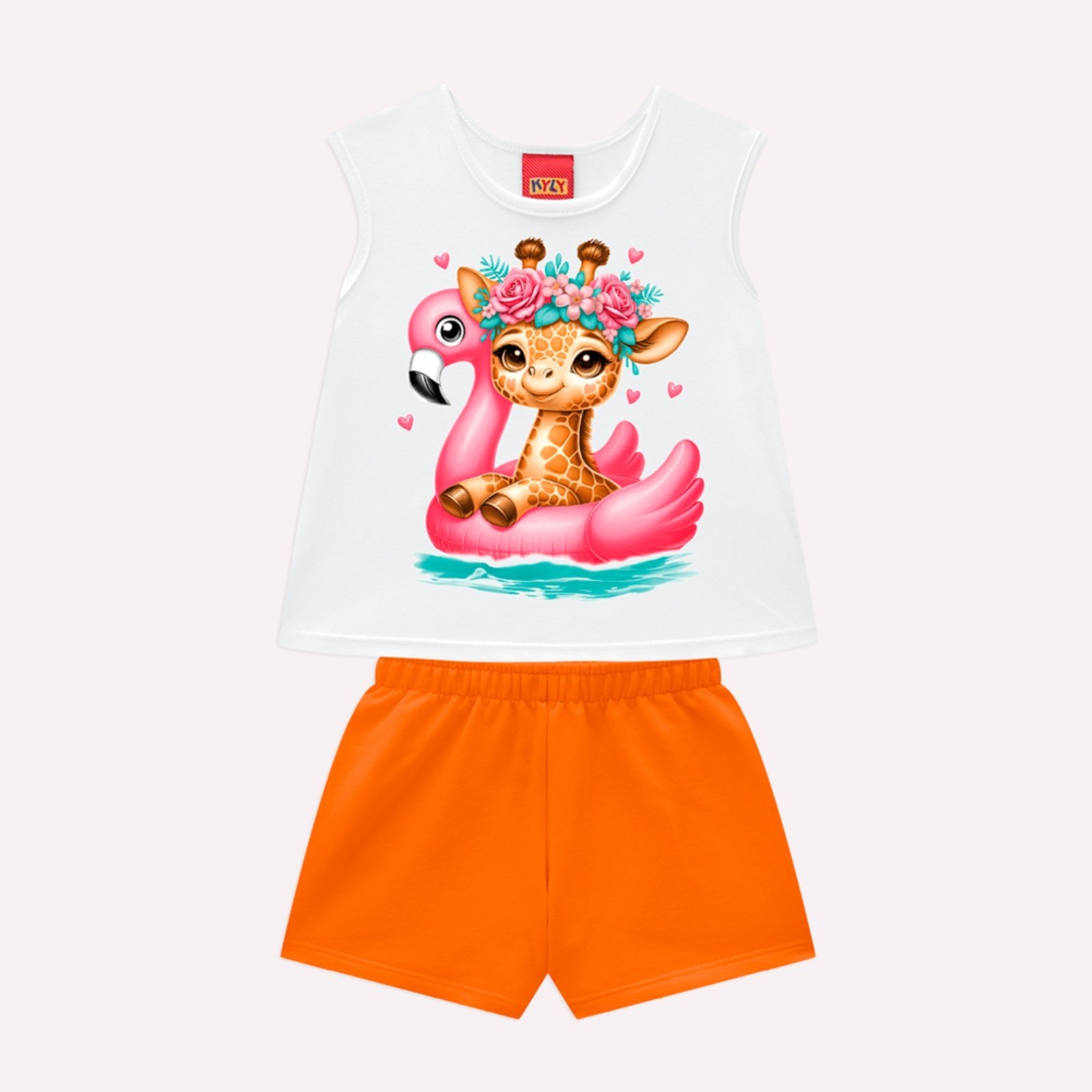 Infantil – Conjunto Menina em Algodão Kyly