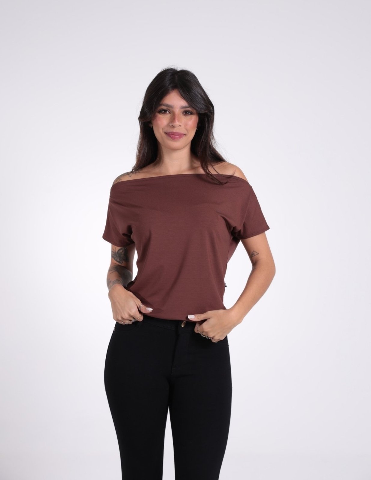 Blusa Feminina Ampla Ombro a Ombro Revanche - BL.FEM.00280