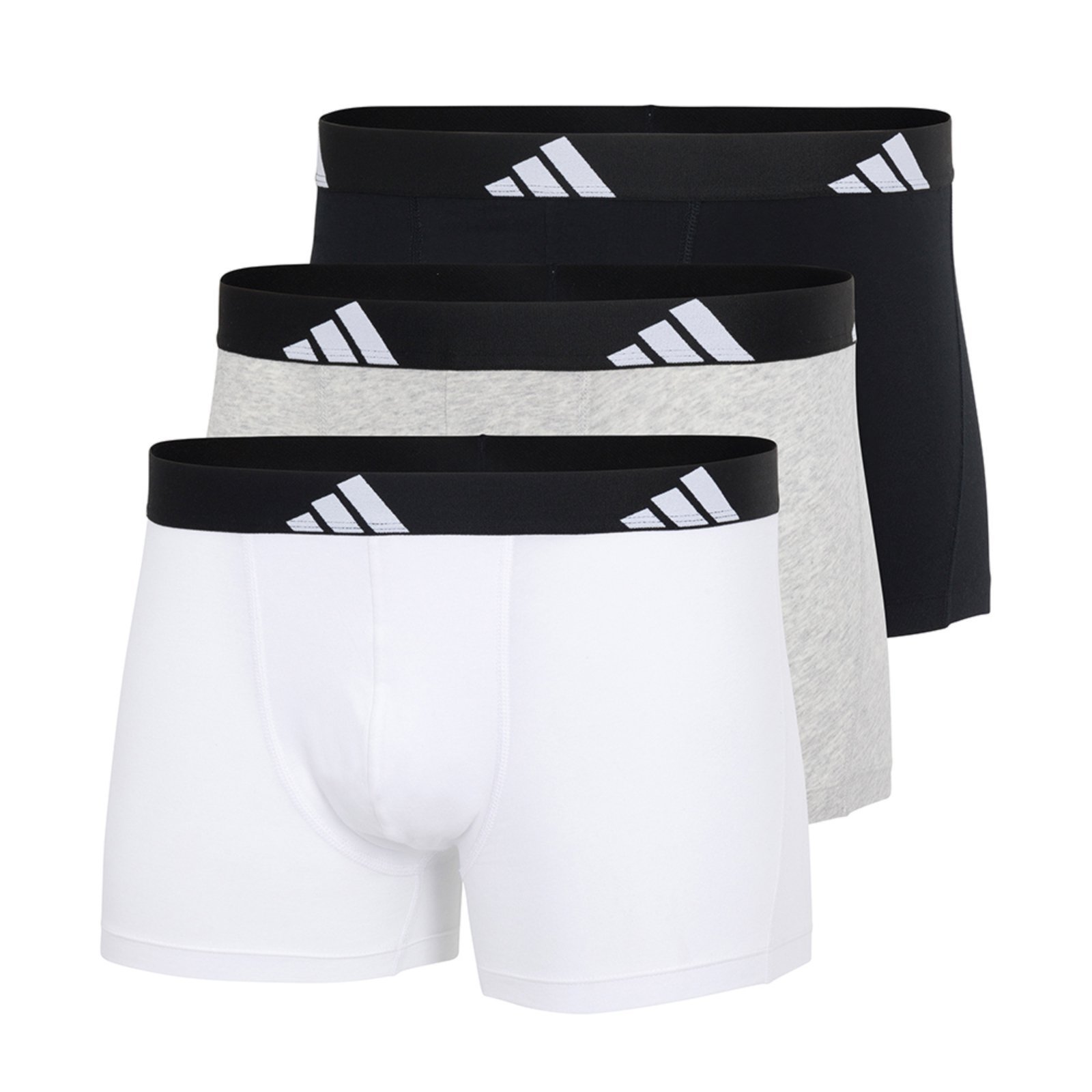 Kit com 3 Cuecas Boxer adidas Underwear Multicolorido