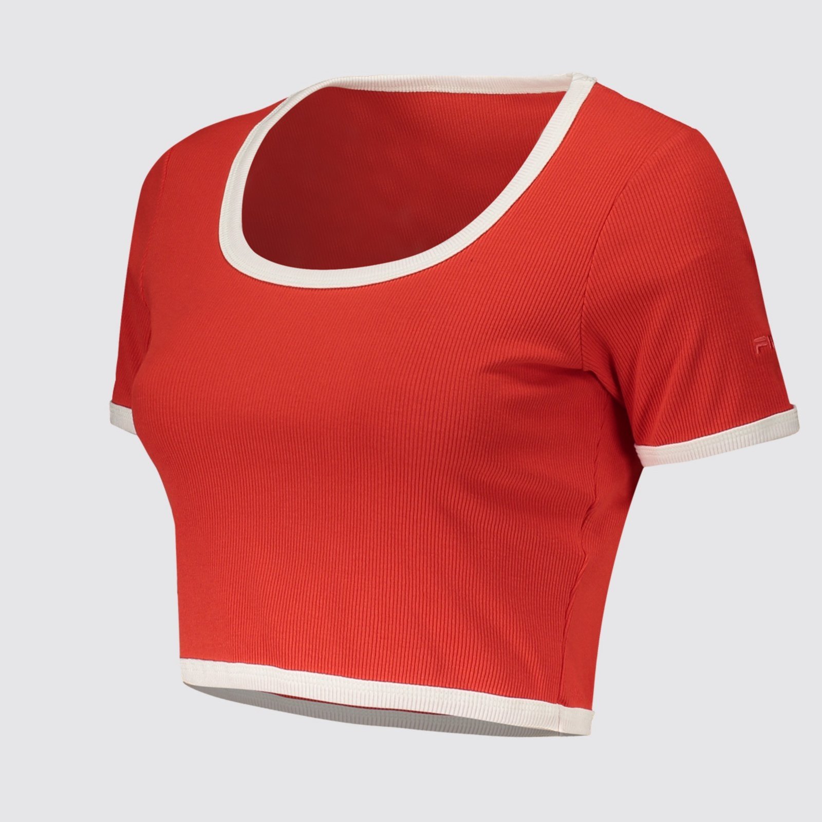 Vista 3 Cropped Fila Rib Feminina preto Fila preto