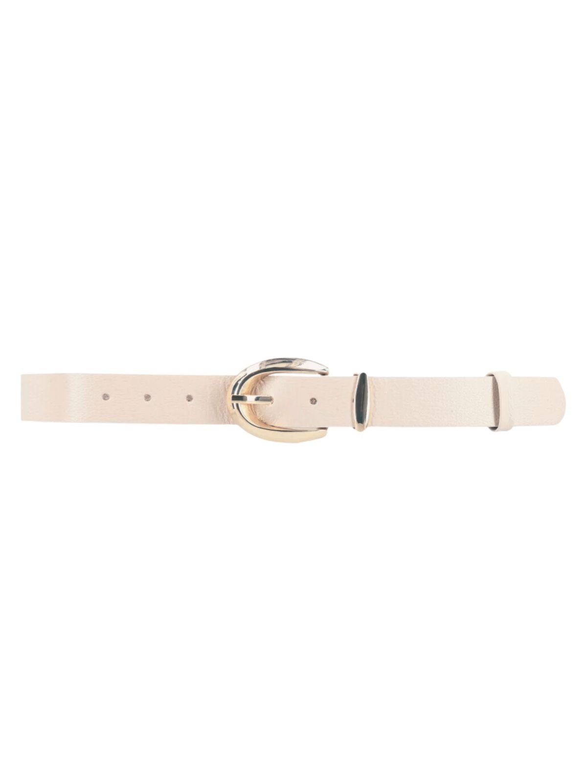 Cinto Via Lessa Elda Feminino Couro Off White