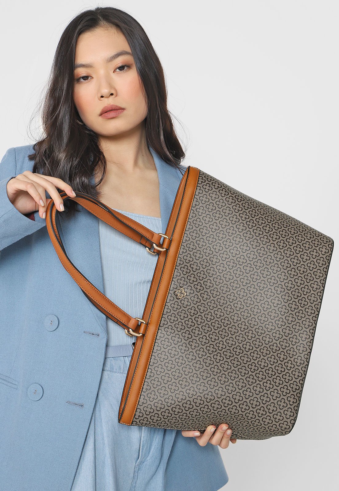 Bolsa Capodarte Monograma Bege