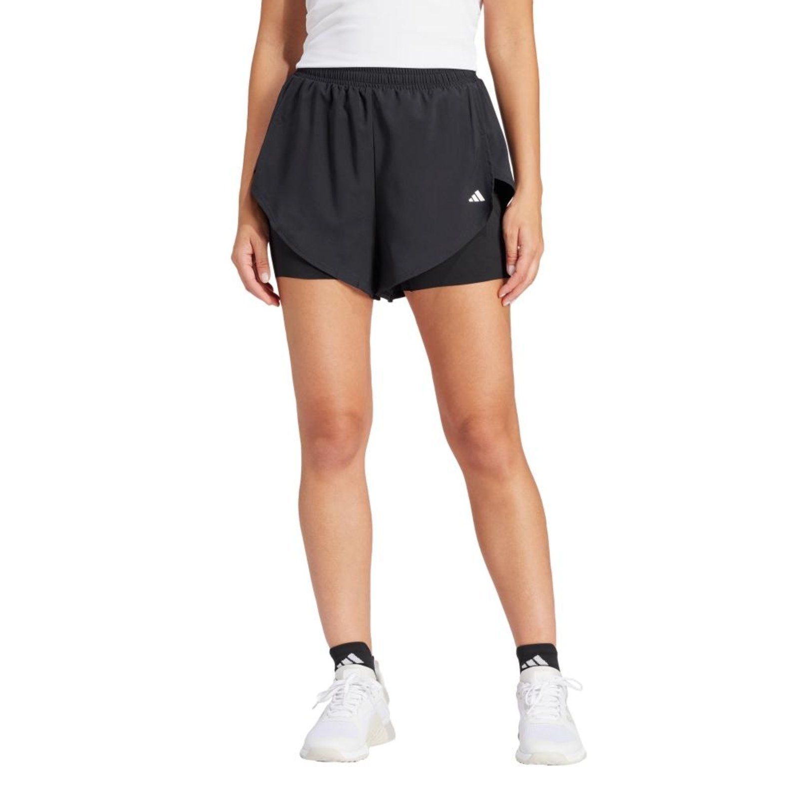 Shorts 2 em 1 Designed for Training adidas Performance Preto