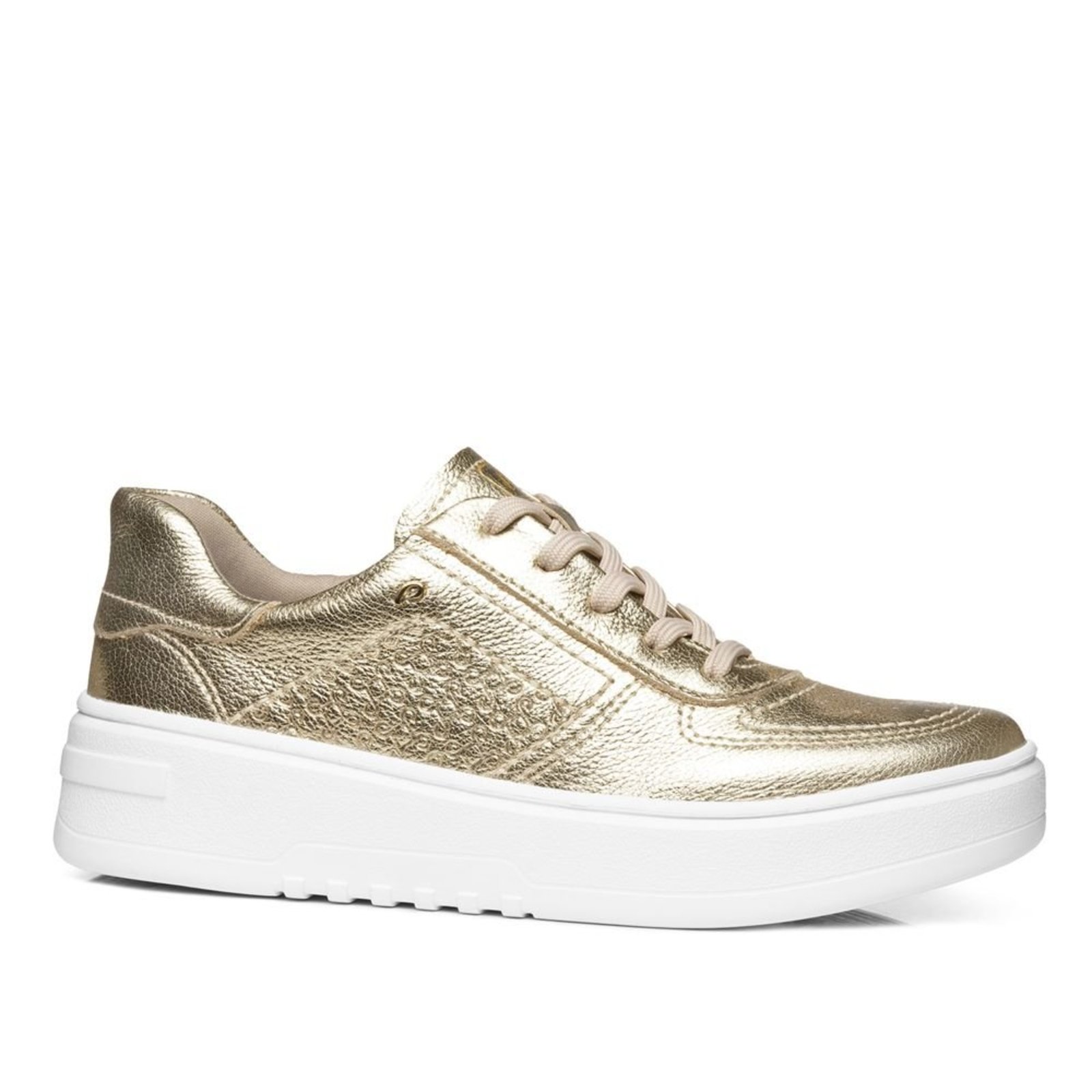 Tênis Pegada Feminino em Couro Ouro 213101-03 Tenis Pegada Feminino em Couro Ouro 213101-03 39
