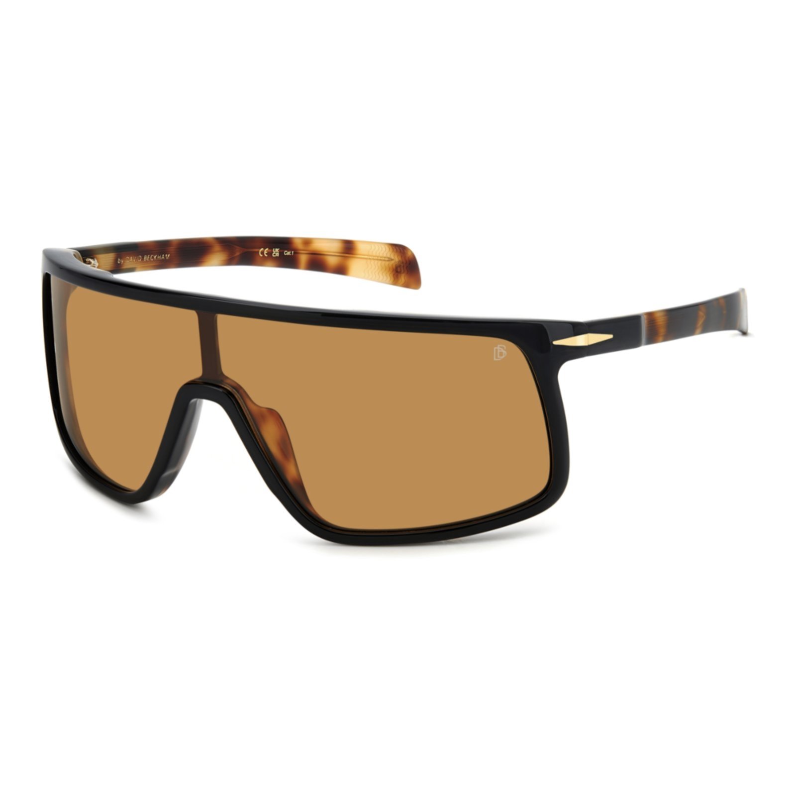 Vista 2 Óculos de Sol David Beckham DB Visor Wr7 preto David Beckham preto