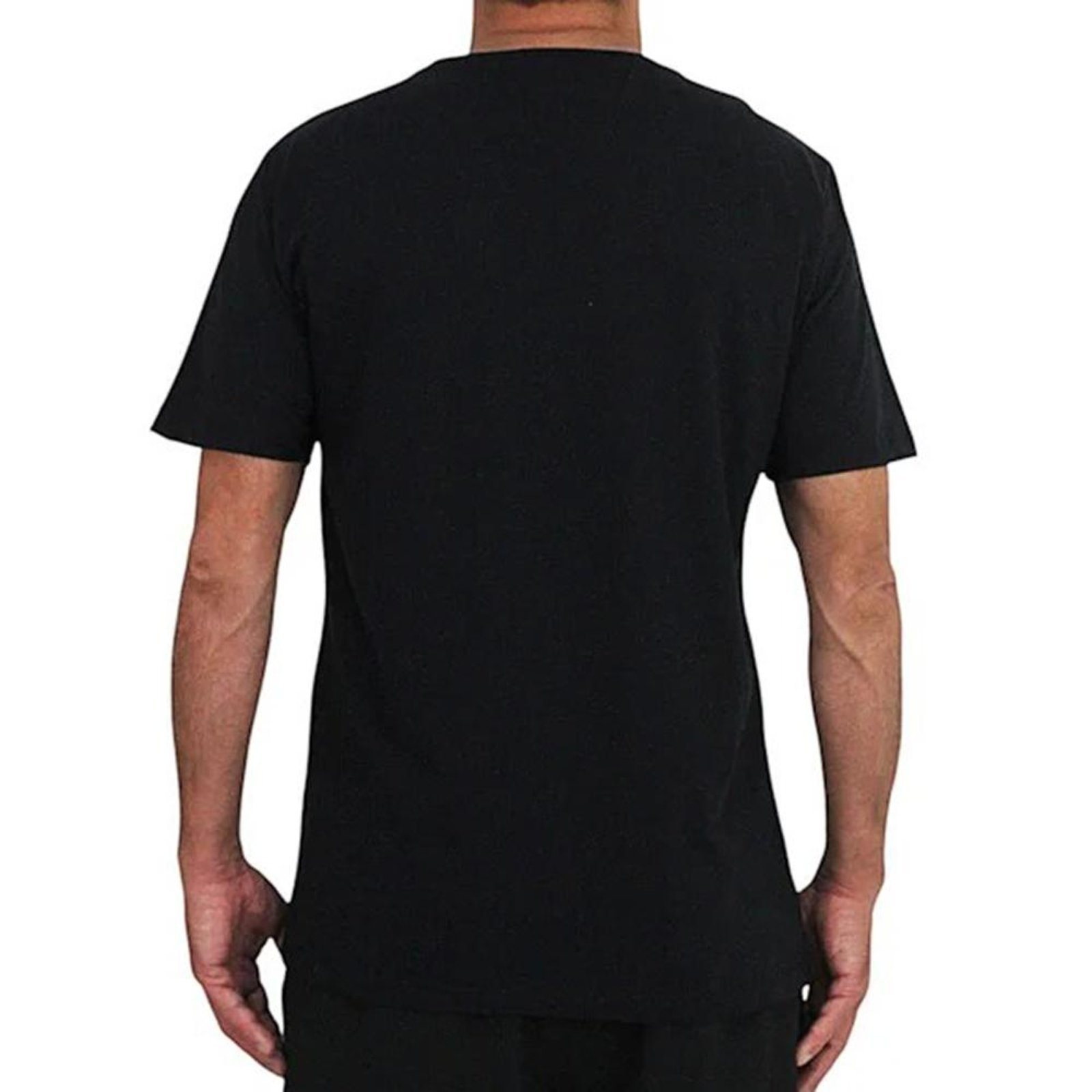 Camiseta Quiksilver Emb Three Logo WT25 Masculina Preto