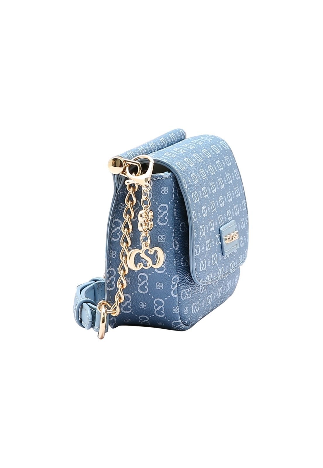 Vista 3 Bolsa Feminina Chenson Original Monograma Elegance Transversal 3484975 bege Chenson bege