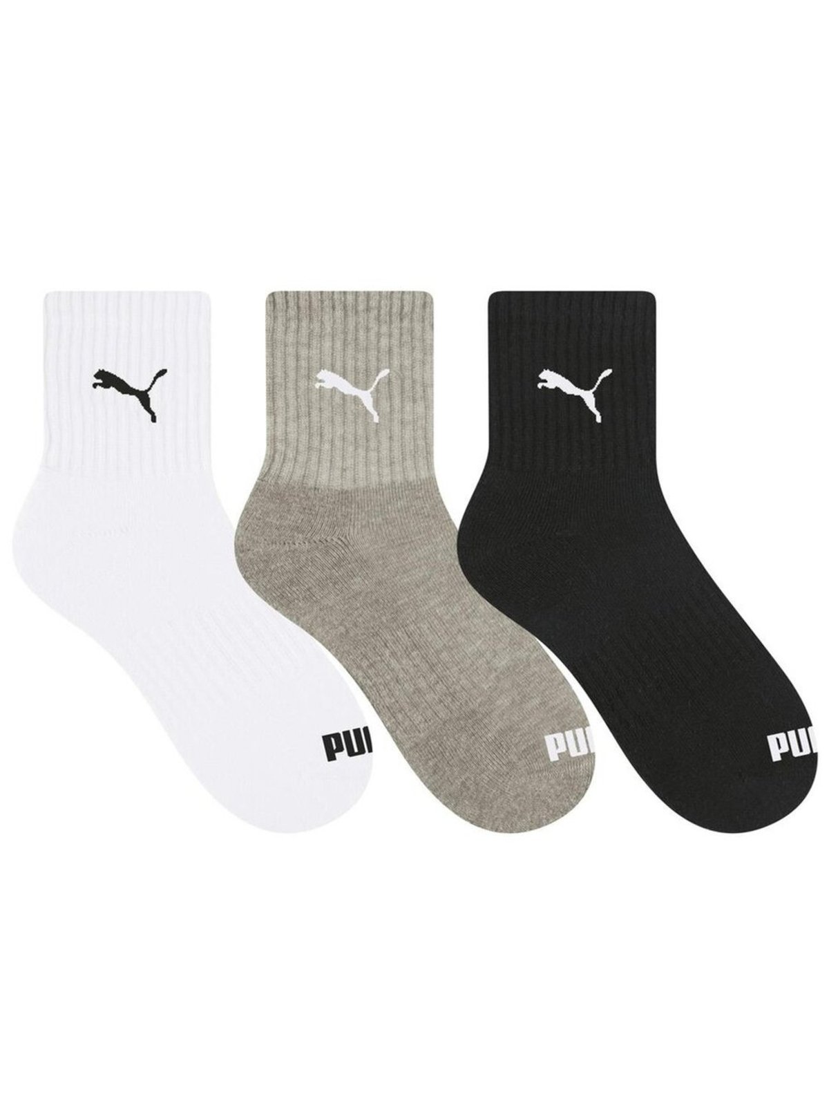 Kit 3 Pares de Meias Cano Médio Puma 4530-001