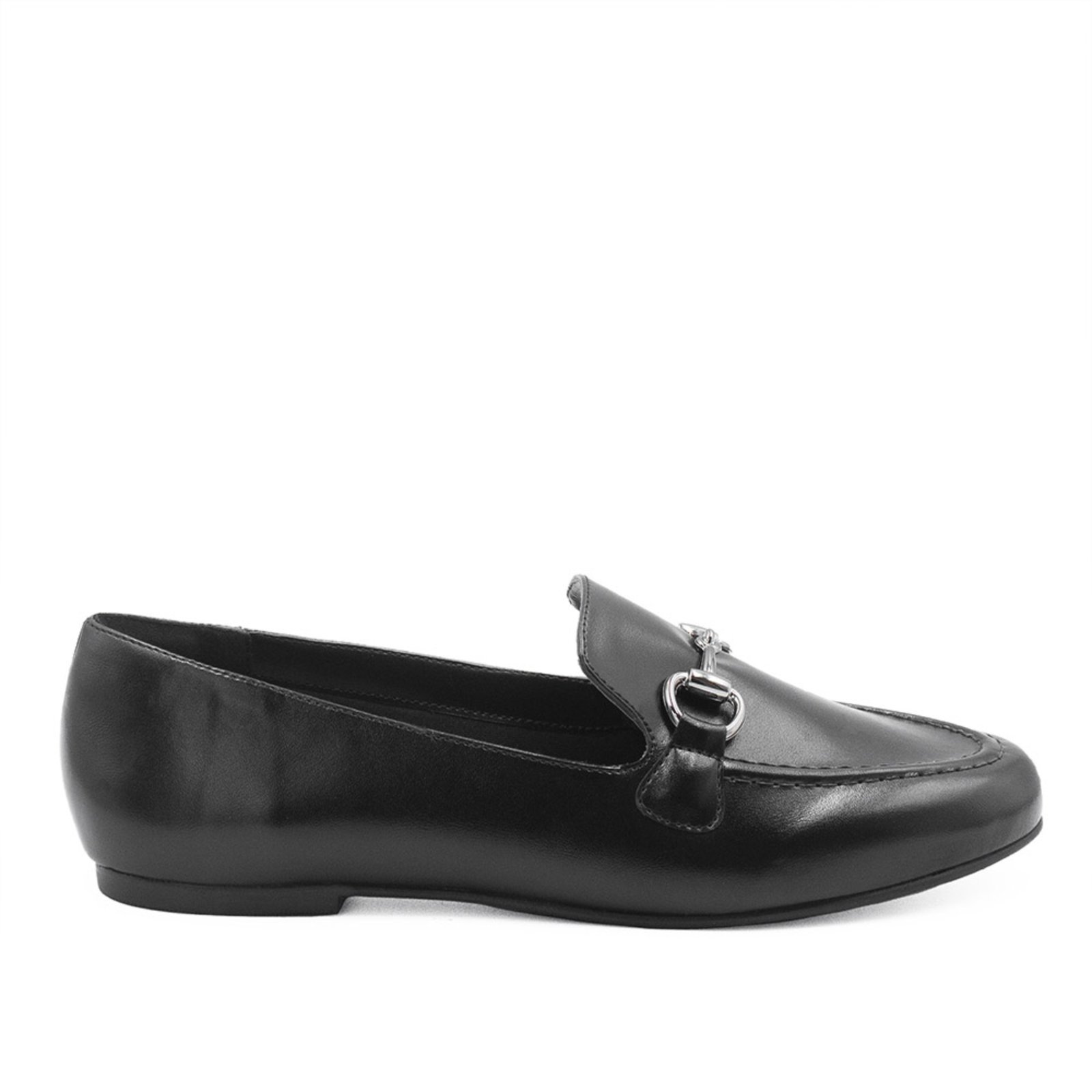 Mocassim Zatta Feminino Fivela Evelyn Preto