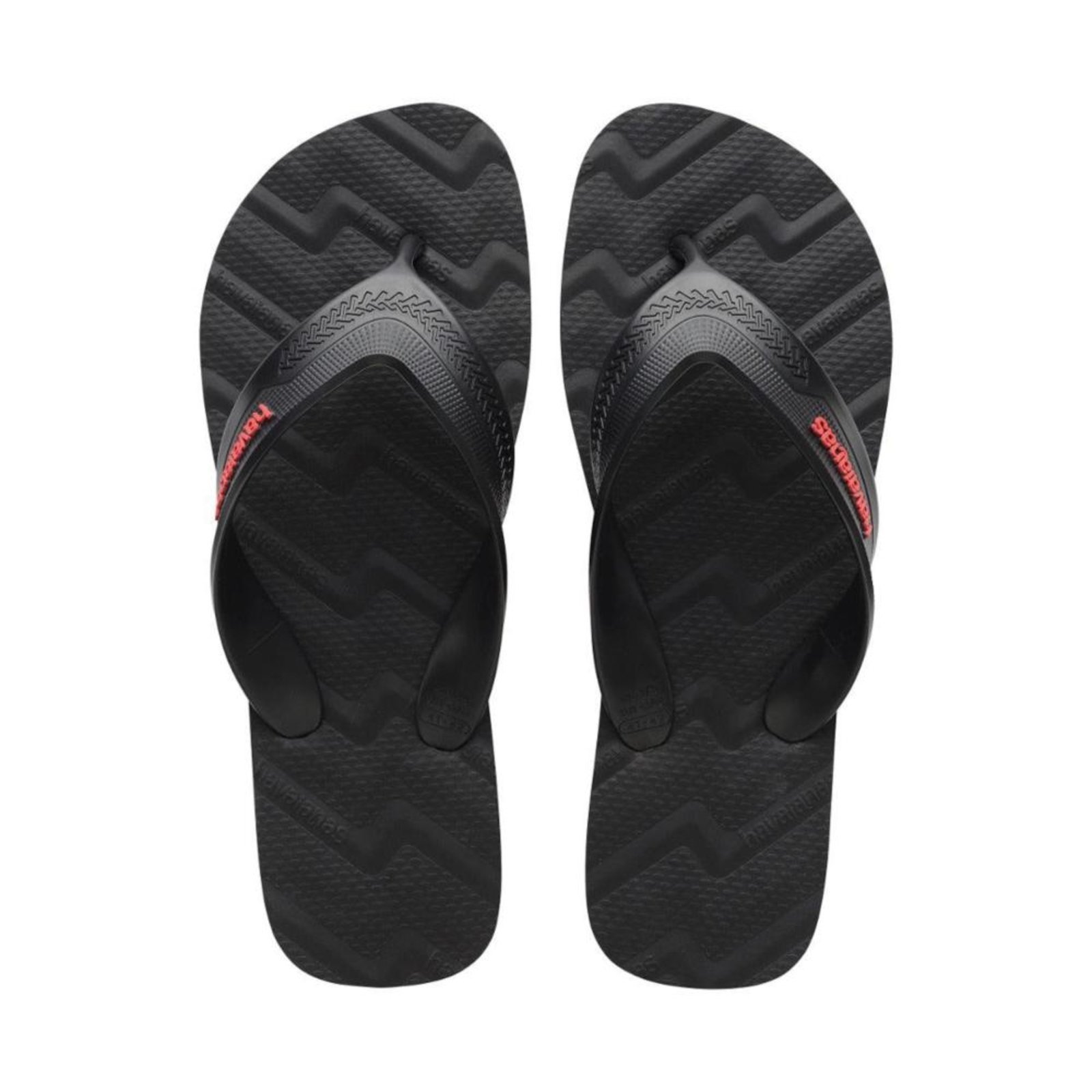 Chinelo Masculino Havaianas Track Waves Preto Incolor