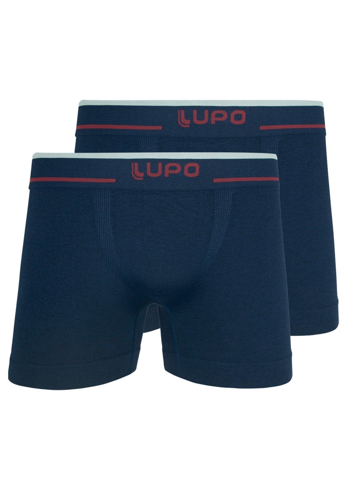 Kit com 2 Cuecas Boxer Lupo 733-004 GG Azul Marinho