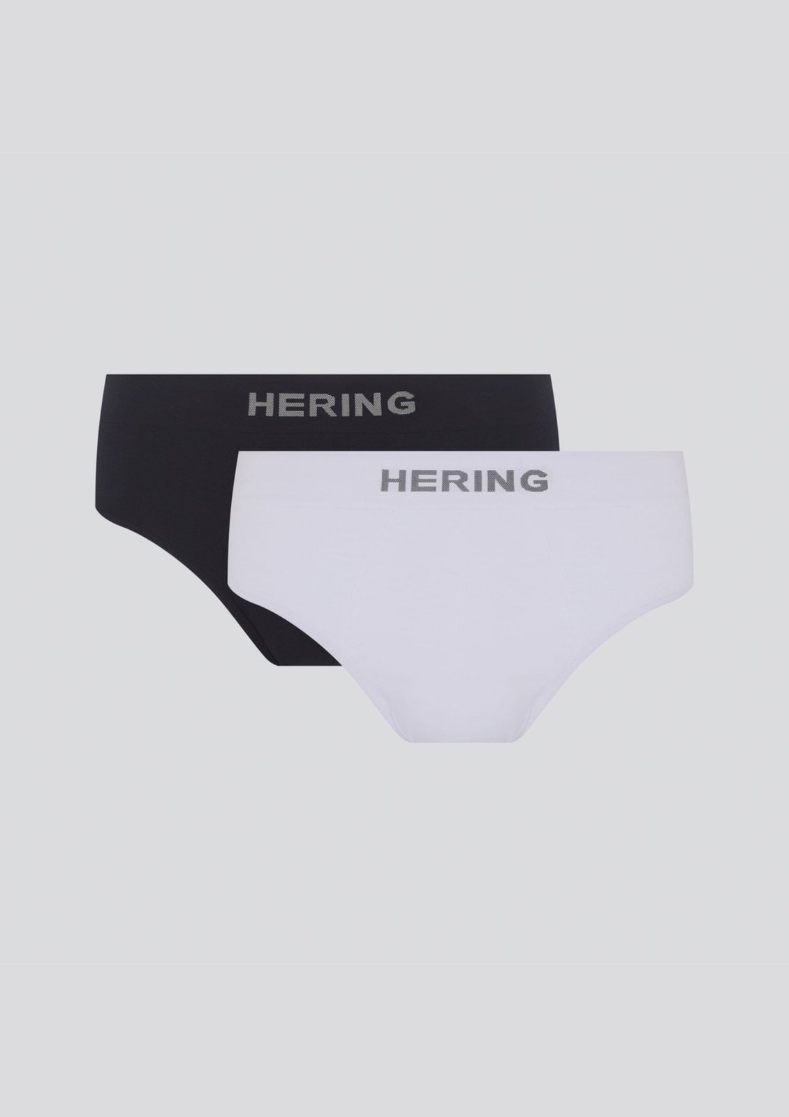 Vista 2 Kit 2 Cuecas Slip Sem Costura - Multicolorido Hering preto Hering preto