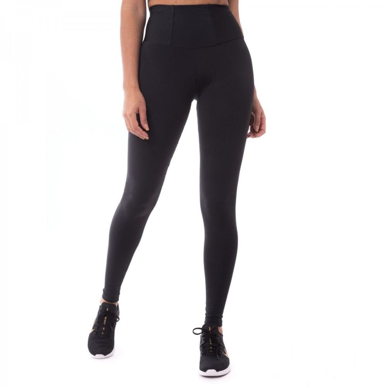 Legging Feminina Estilo Do Corpo Preto