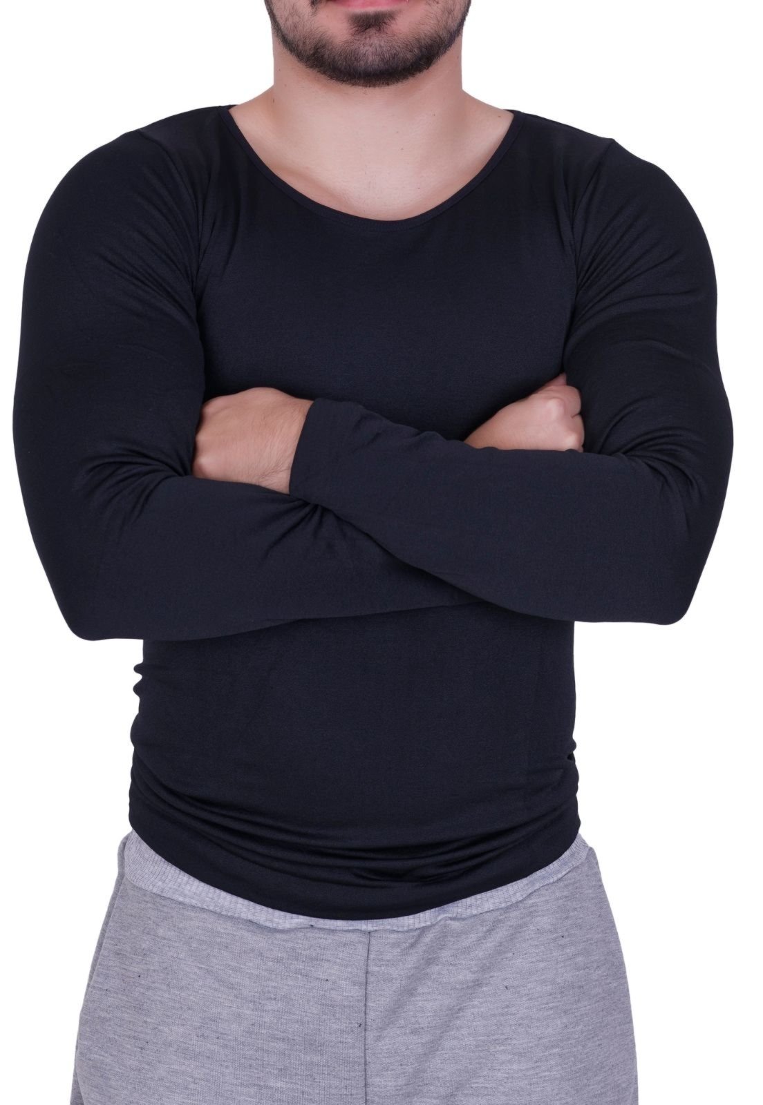Blusa Termica Masculina Peluciada para o Inverno Quentinha Preto