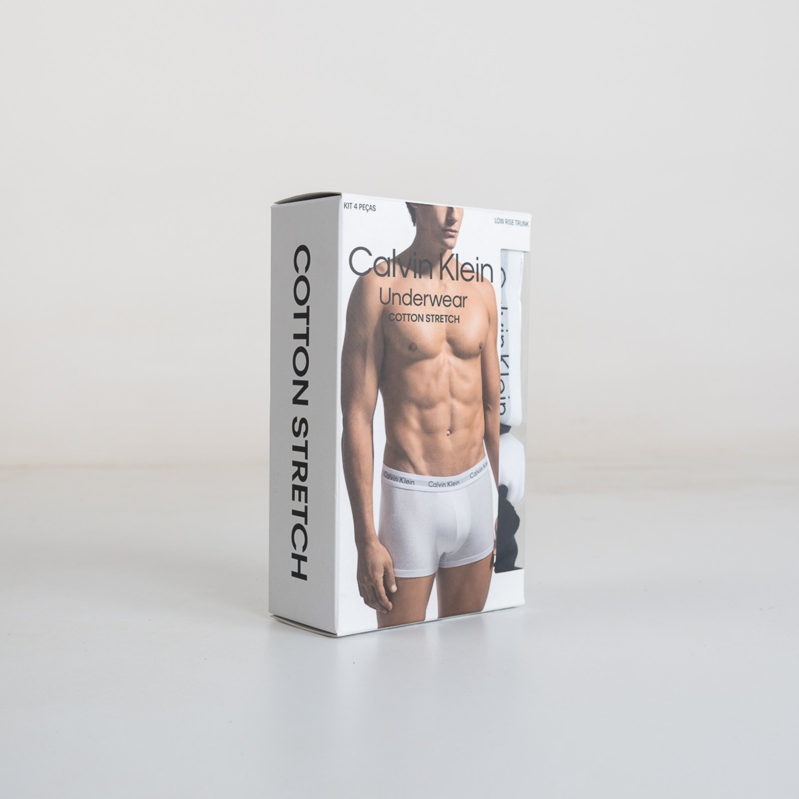Pack 4 Cuecas Calvin Klein Rise Trunk Stretch Multicolors