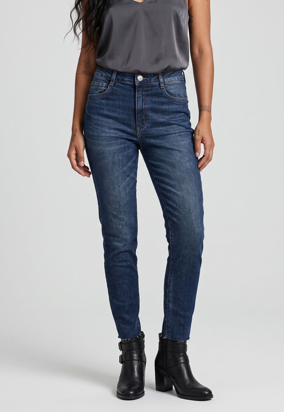 Calça Feminina Colcci Jeans Cintura Média Azul