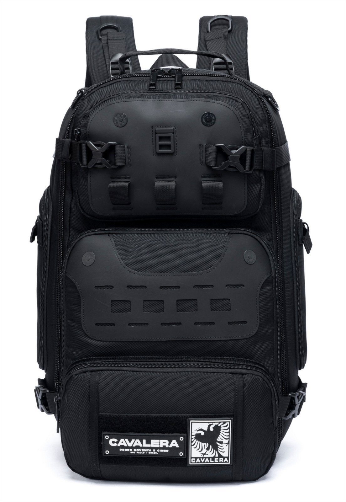 Mochila Executiva Cavalera Preta Notebook Trabalho Espaçosa e Resistente