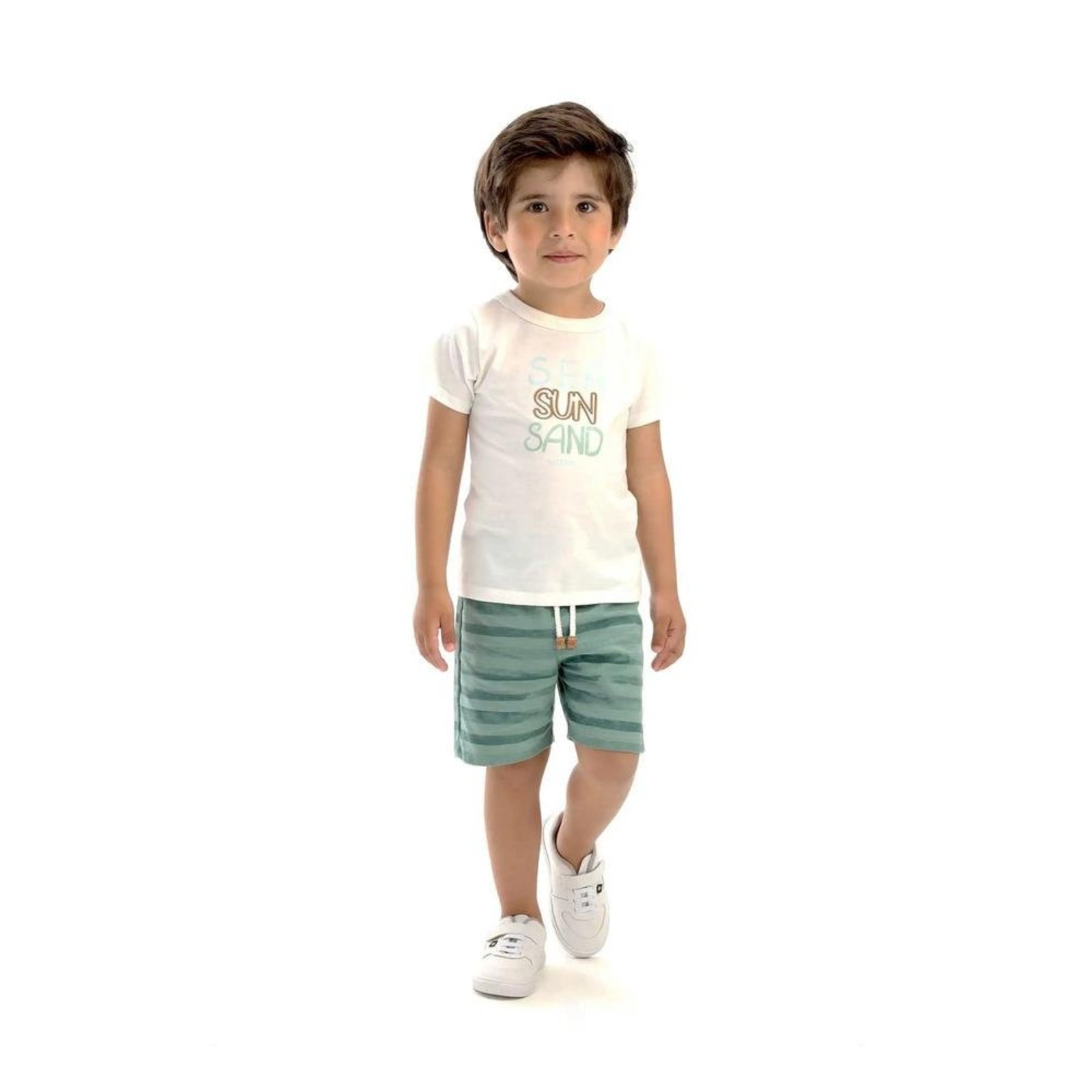 Infantil - Conjunto Menino Bermuda Lucboo 1 Verde