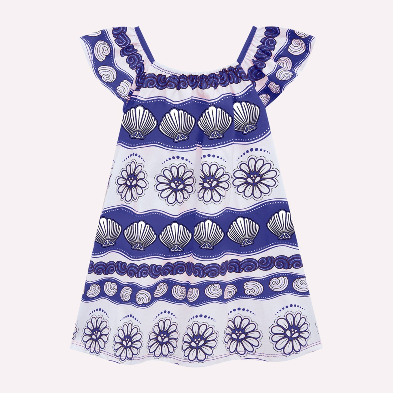 Infantil – Vestido Menina em Algodão Nanai