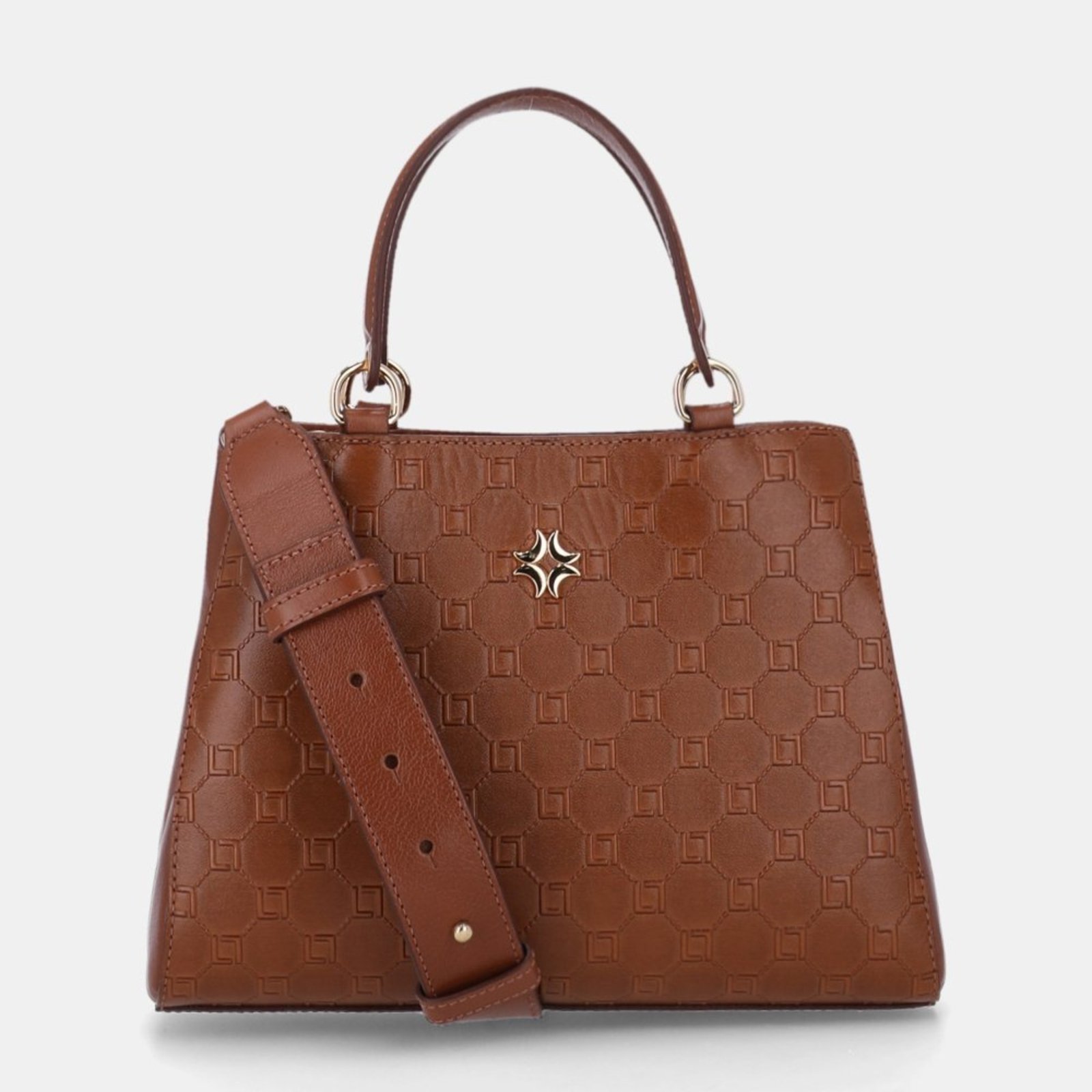 Bolsa Tote Média Luz da Lua - 2000168 Luz Da Lua Marrom