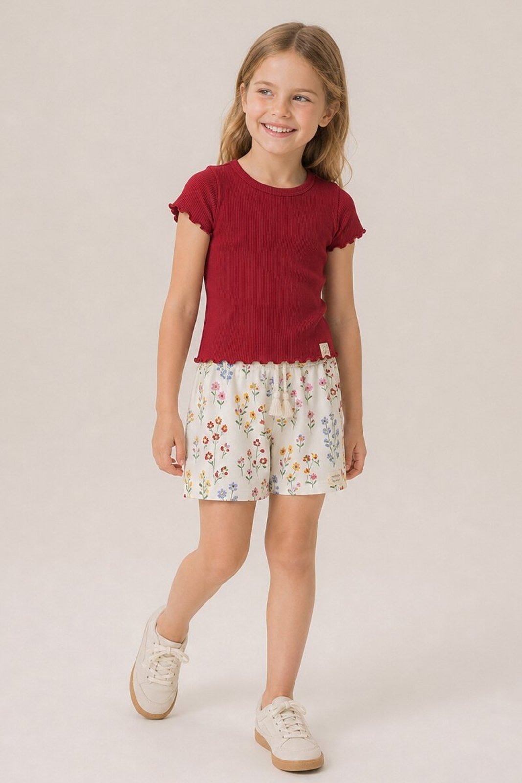 Infantil - Conjunto Bugbee Blusa Malha Shorts Molecotton