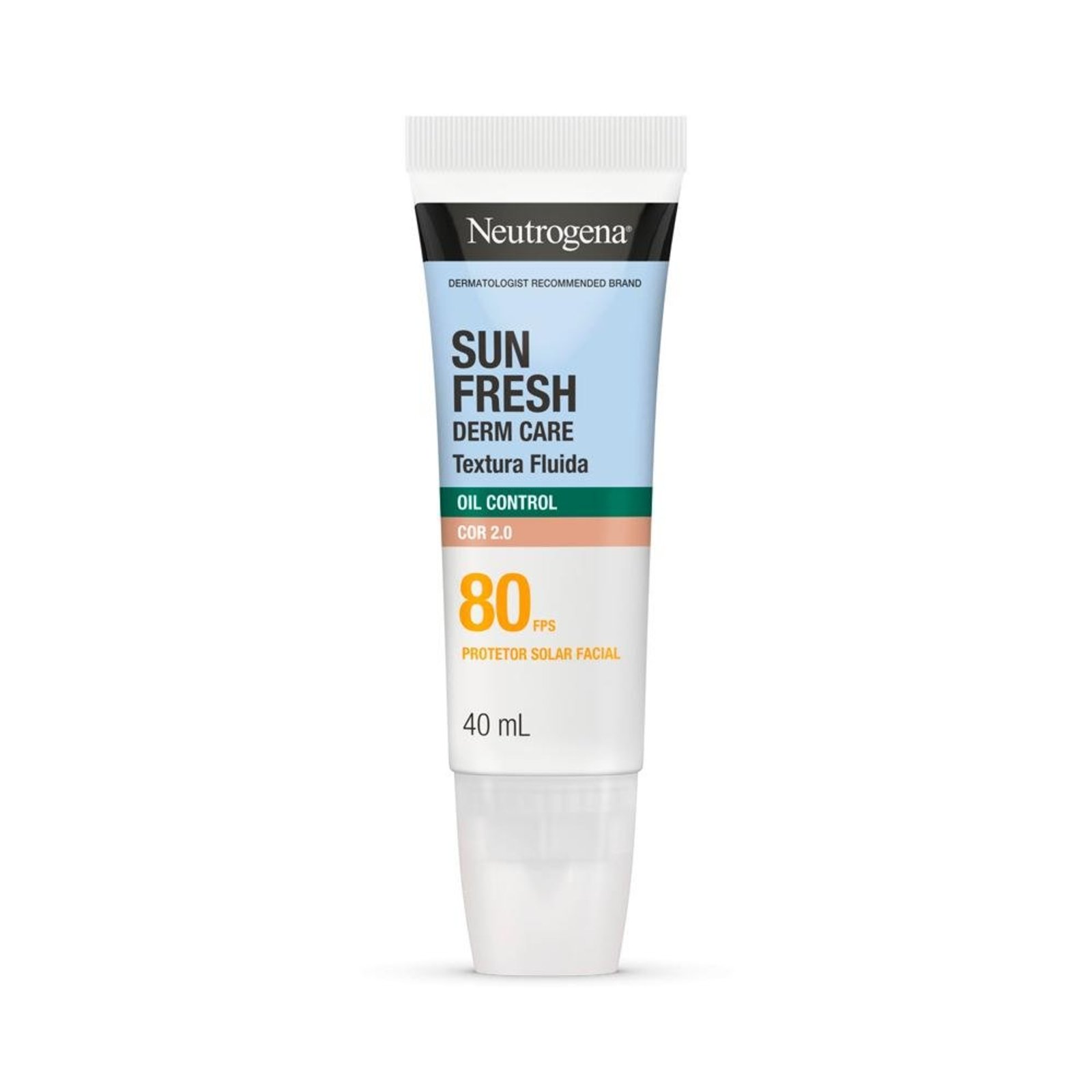 Neutrogena Sun Fresh Fps80 Cor 2.0 Protetor Solar 40ml