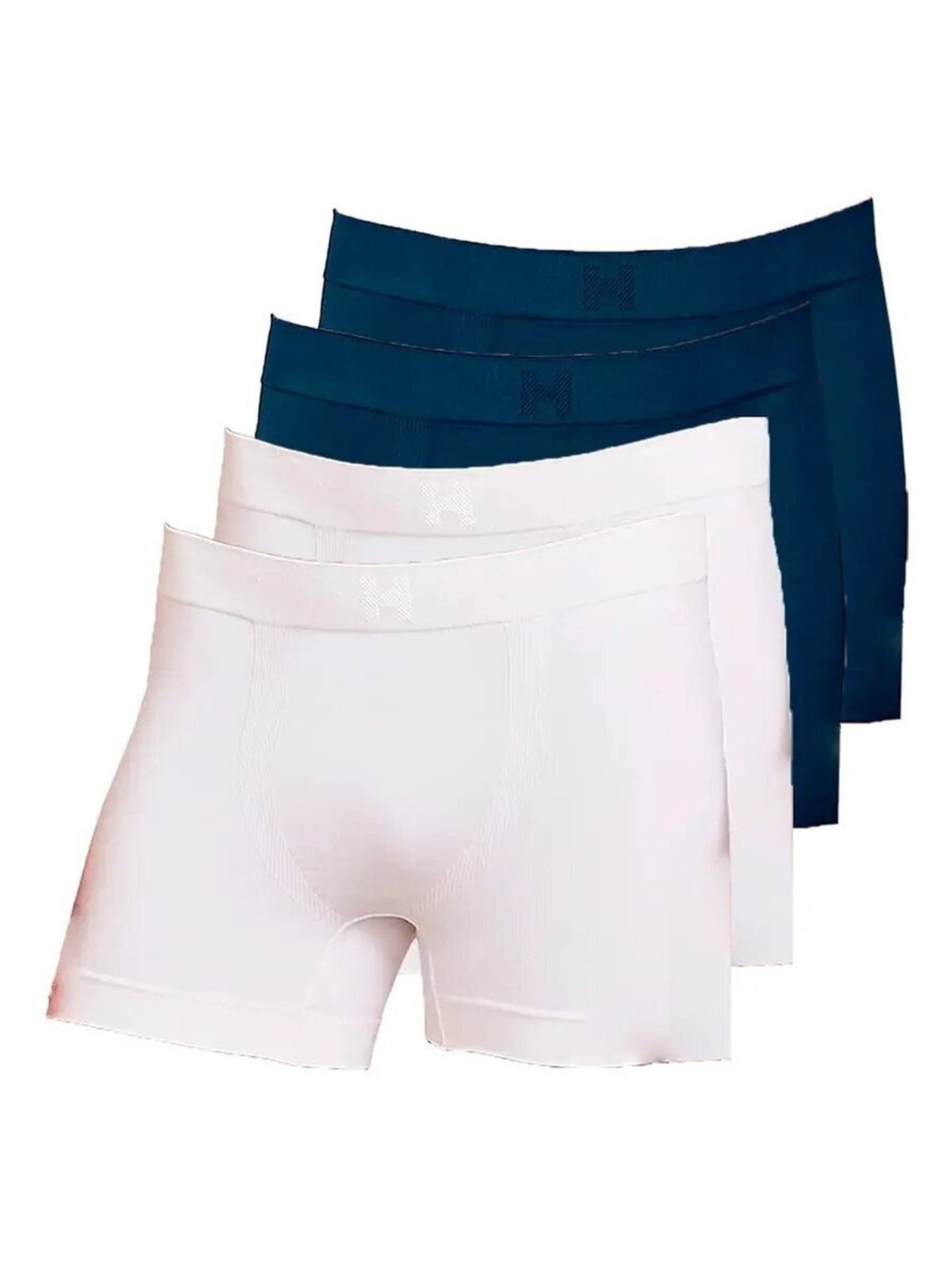 Kit com 4 Cuecas Boxer Hope Smc61020 Branco