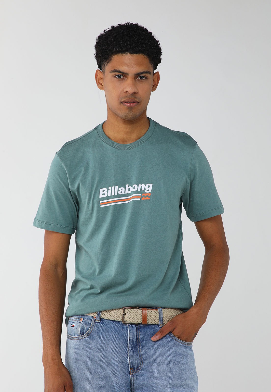 Camiseta Masculina Billabong Walled Unit Verde
