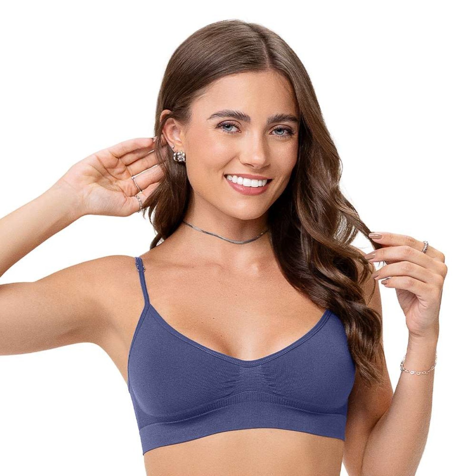 Top Comfort sem Costura Mirtilo