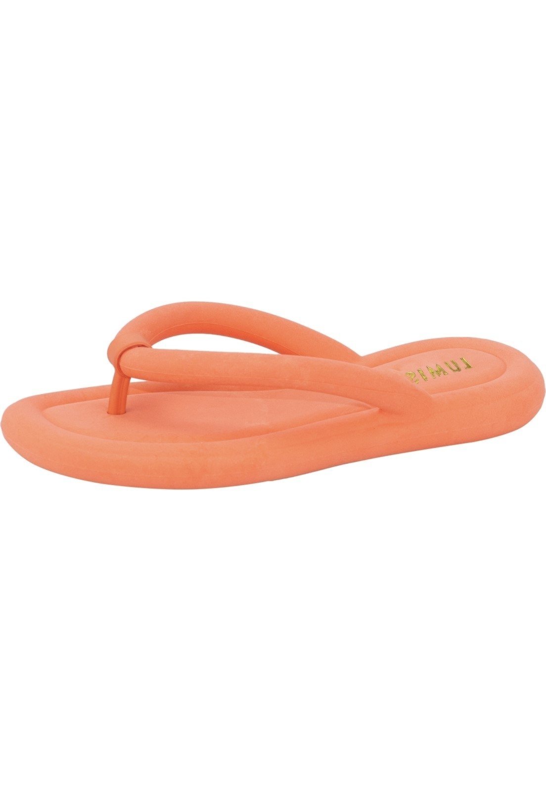 Vista 2 Chinelo Nuvem Lumiss Confortável Slide Macio Leve Salmão laranja LUMISS laranja