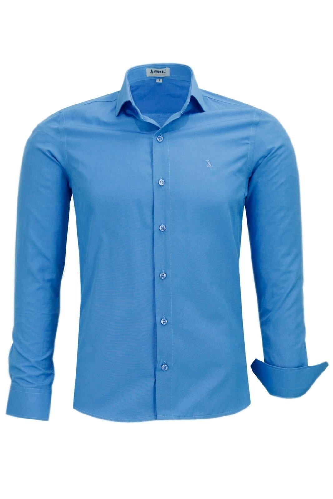Camisa Masculina Amil Social Slim Fácil De Passar 1783