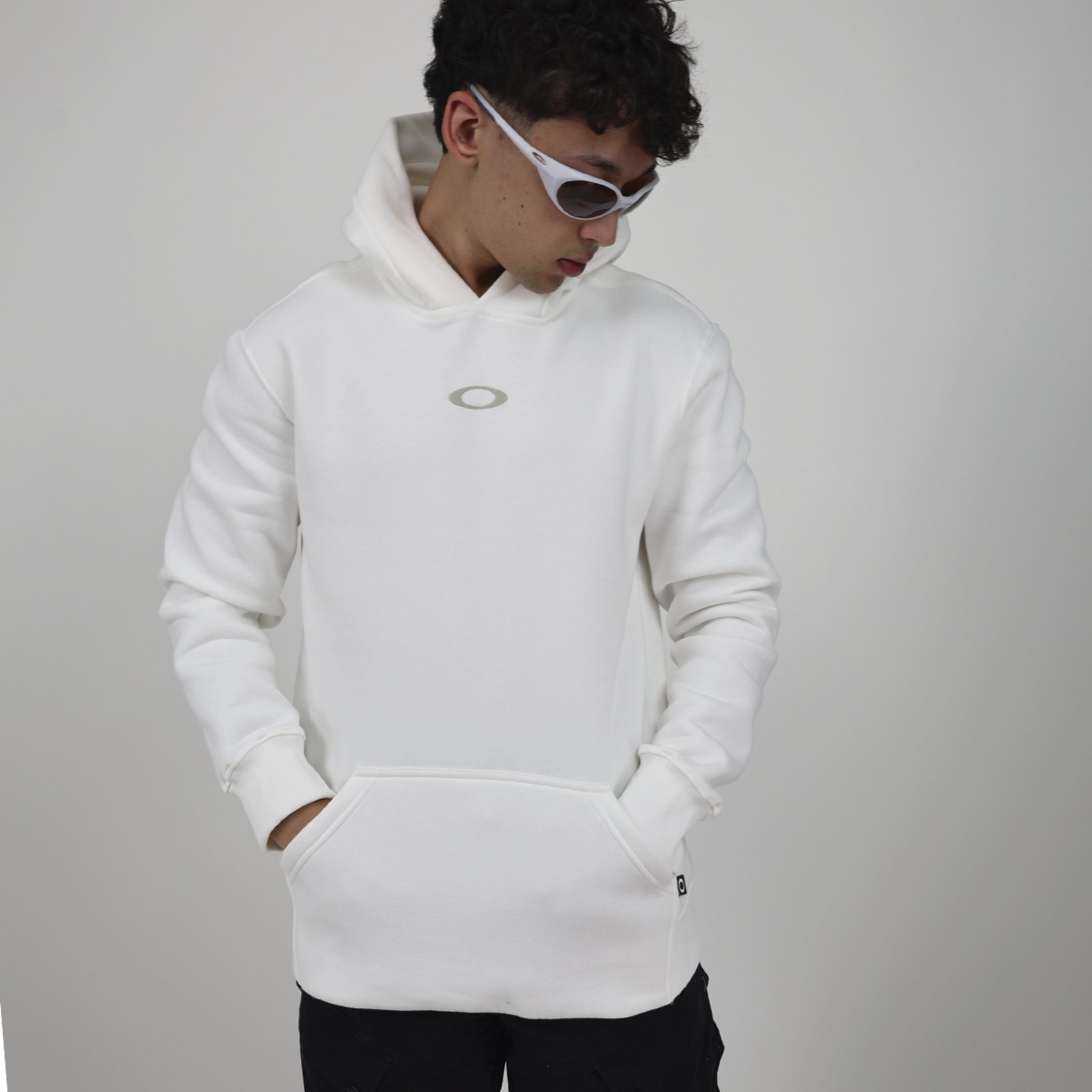 Moletom Oakley Double Ellipse Hoodie Off White