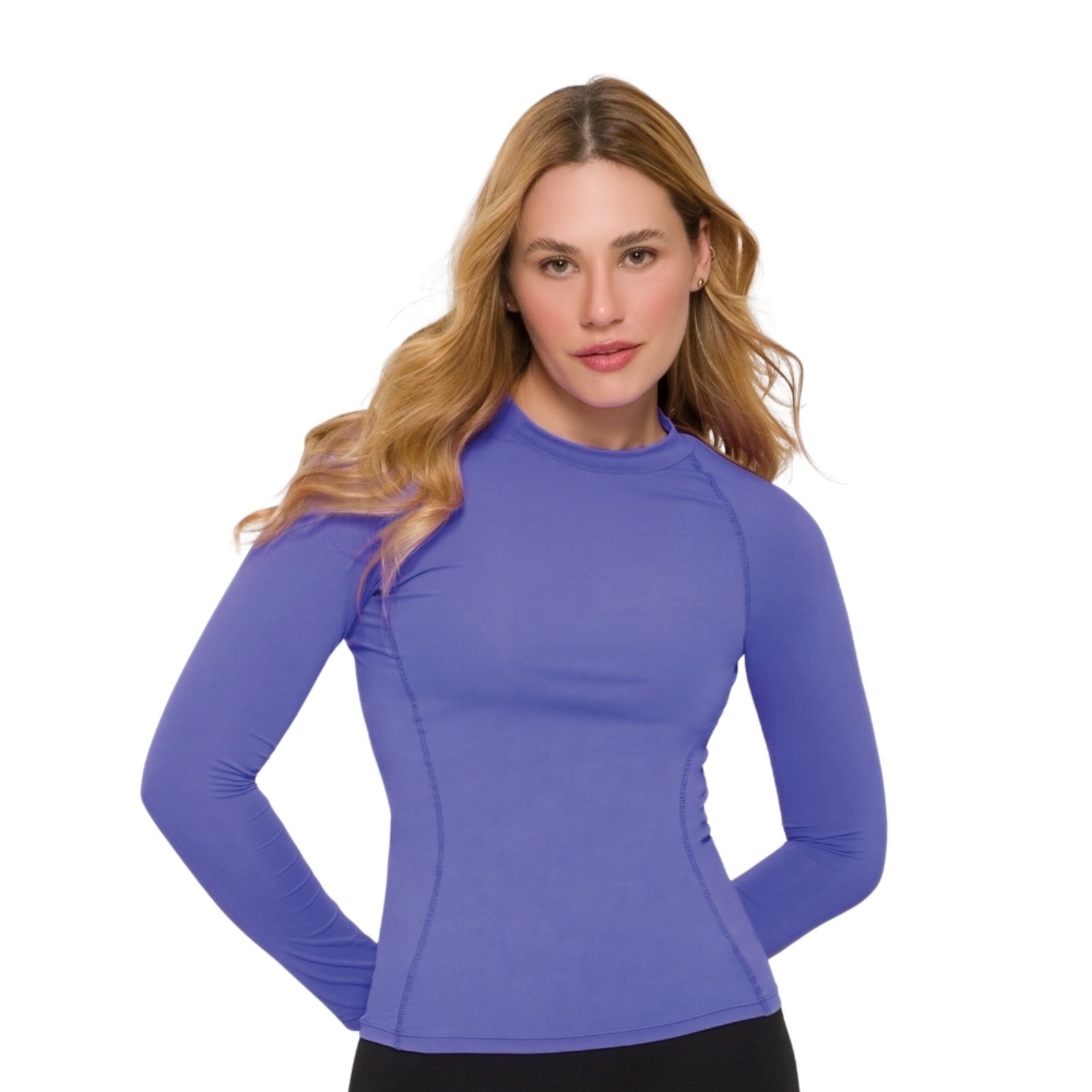 Camiseta Manga Longa Selene Feminina Felpa Segunda Pele