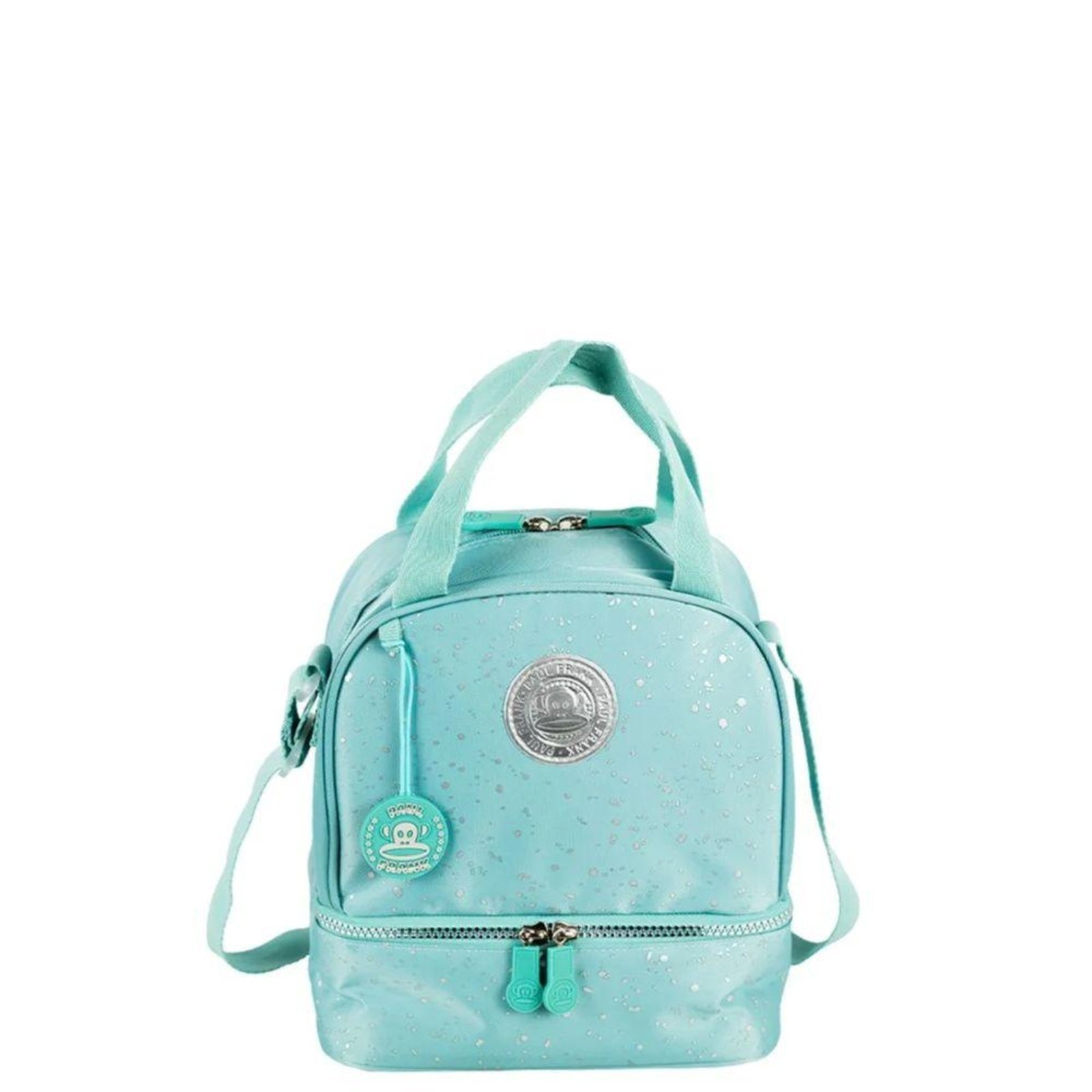 Infantil - Lancheira Sestini 2 Comp Paul Frank Styles Prata e Verde