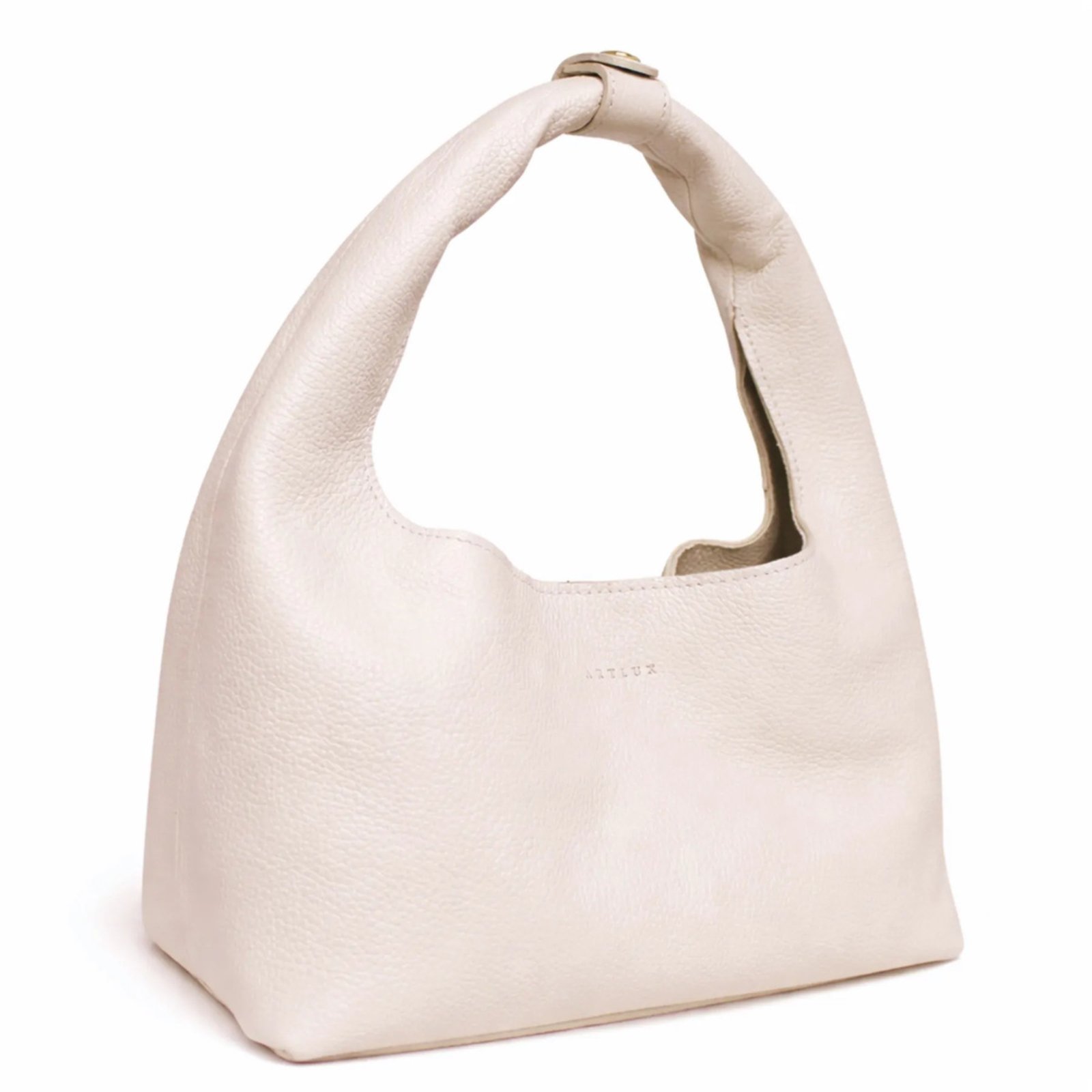 Vista 3 Bolsa Sack Bag em Couro Artlux SB-001 Crema bege crema Artlux bege crema