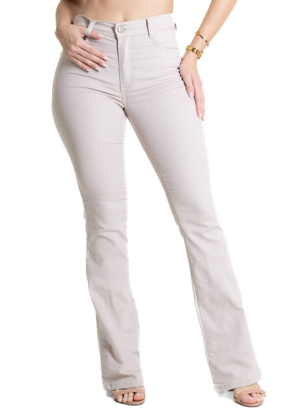 Calça Sarja Sawary Boot Cut – 280480 – Bege – Sawary