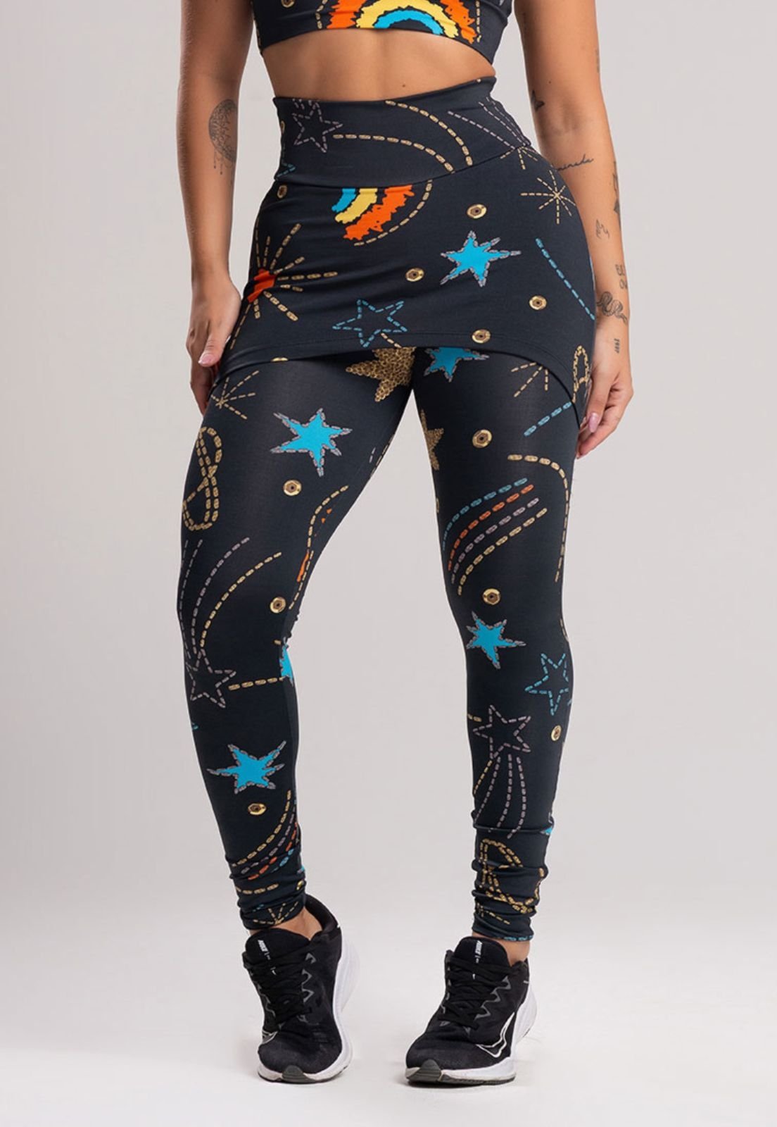 Calça Legging MVB Modas Saia Tapa Bumbum Cosmic