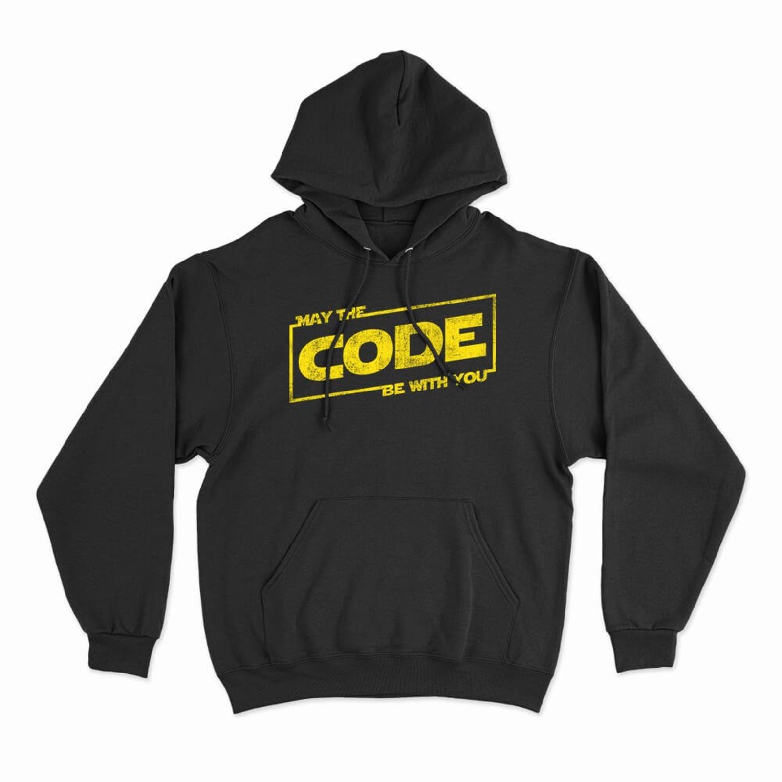 Moletom Com Capuz Code Be With You - Preto - Casual - Studio Geek