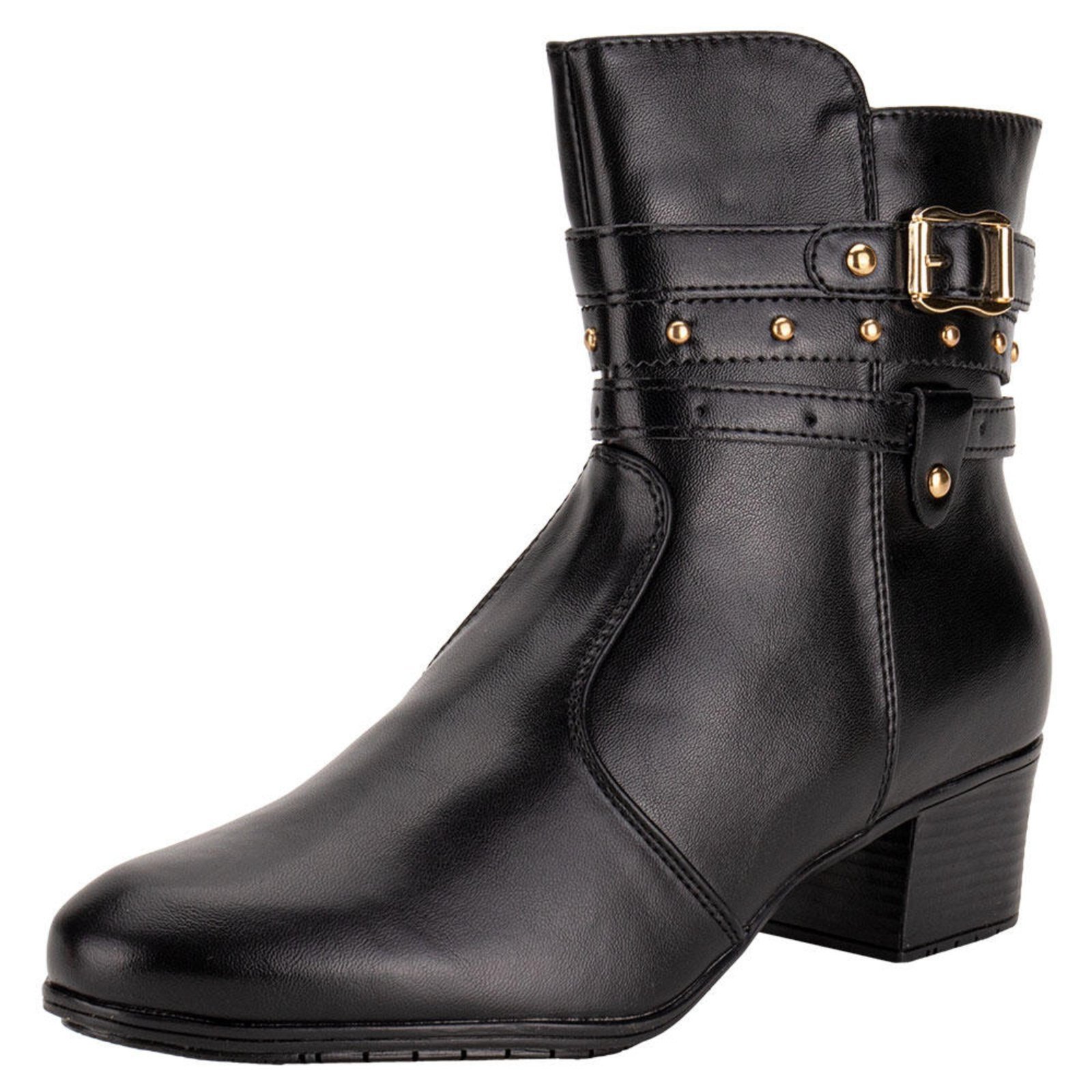 Bota Feminina Cano Baixo Mooncity 72301 0742301 Preto