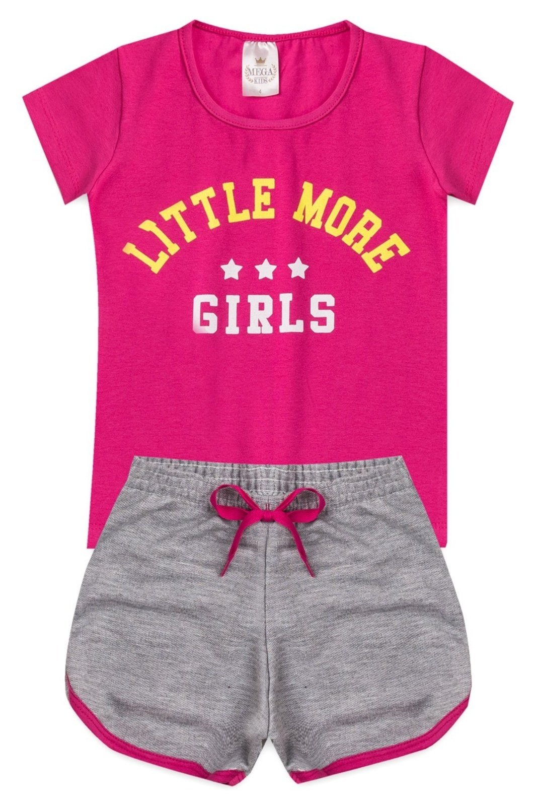 Infantil – Conjunto Feminino Verão Little More – Pink