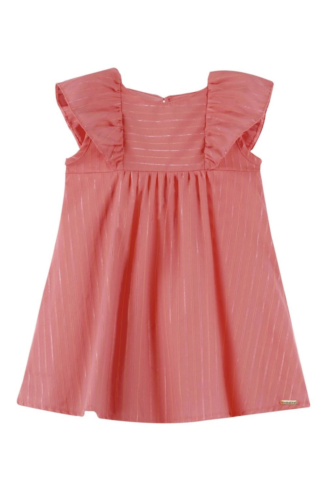 Infantil - Vestido Menina Lurex Babados Colorittá Rosa