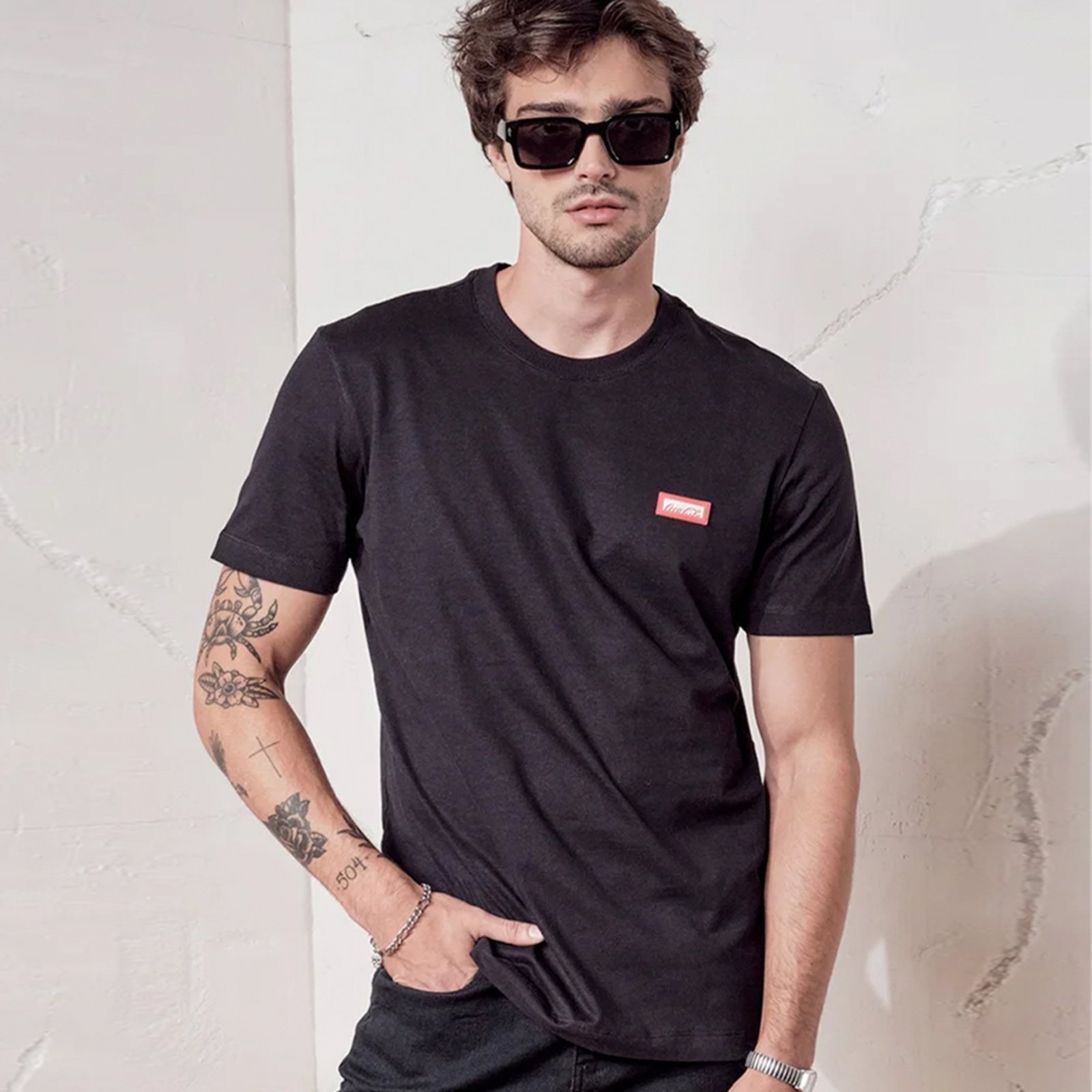 Camiseta Masculina Urban Tide Coca Cola Coca-Cola Jeans Preto Deep