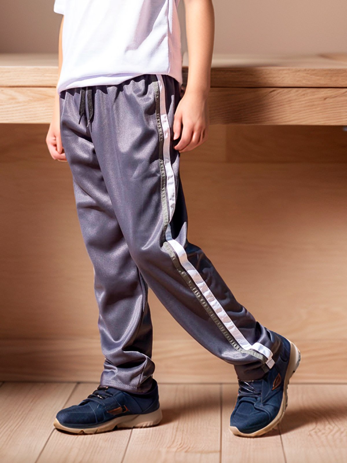 Infantil – Calça Menino Frent`s Tecido Helanca Flanelado Uniforme Escola Passeio