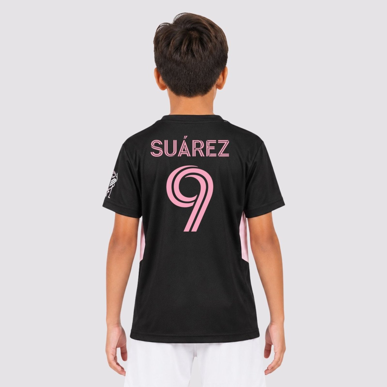 Camisa Inter Miami Dry II Preta e Rosa 9 Suárez