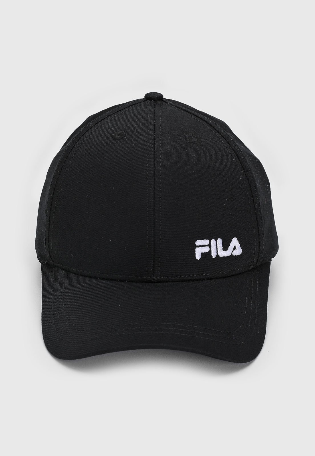 Boné Fila Aba Curva Logo Preto